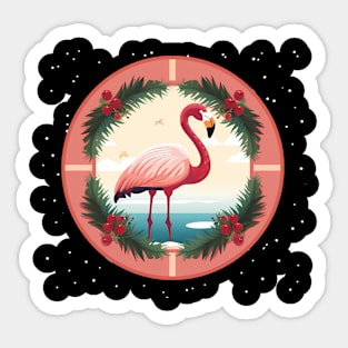 Flamingo Flock Sunset, Love Flamingos Sticker